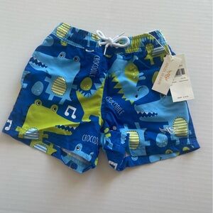 NWT Blue Dinosaur Swim Shorts for Kids